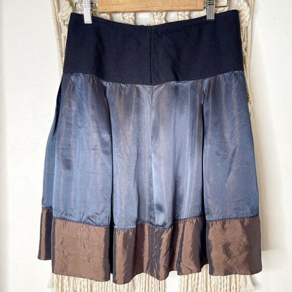 United Colors Of Benetton Dresses & Skirts - United Colors Of Benetton Blue and Brown Midi Skirt